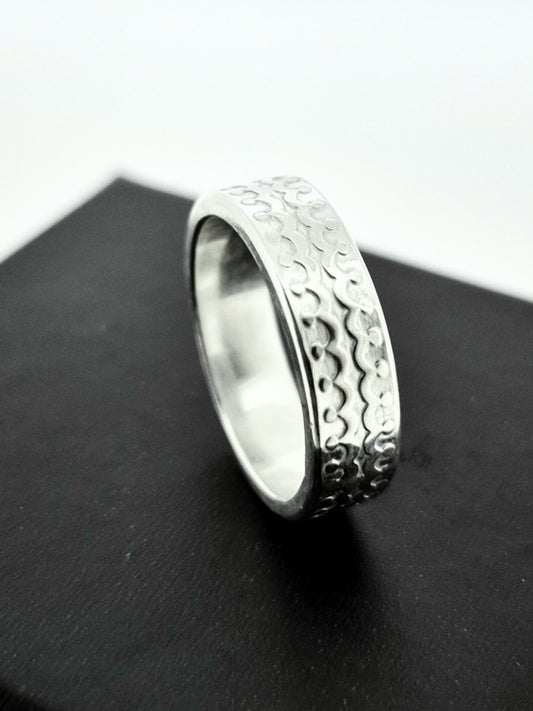 Sterling Silver Geo Ring