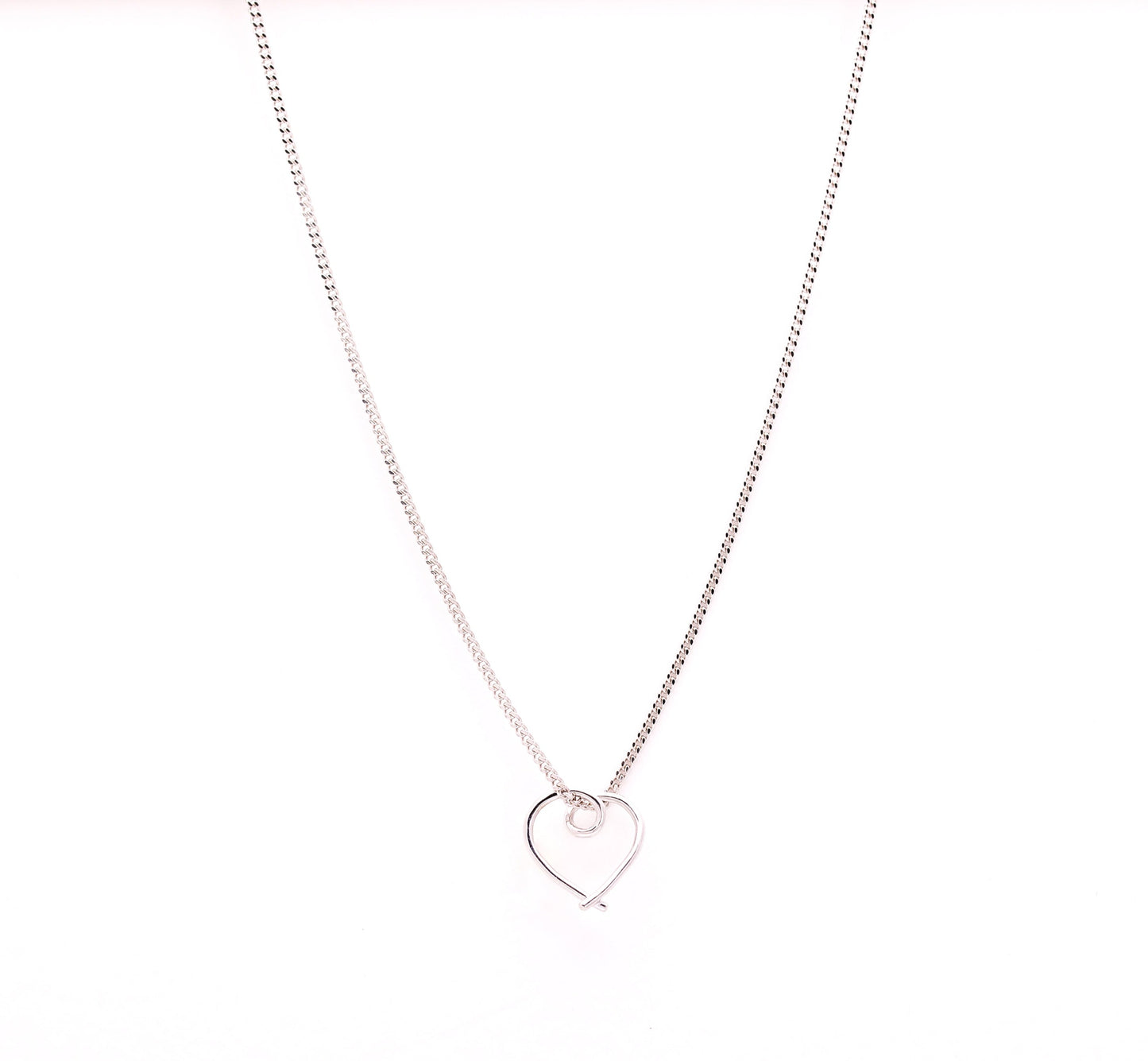 9ct Gold Curl Heart and Chain